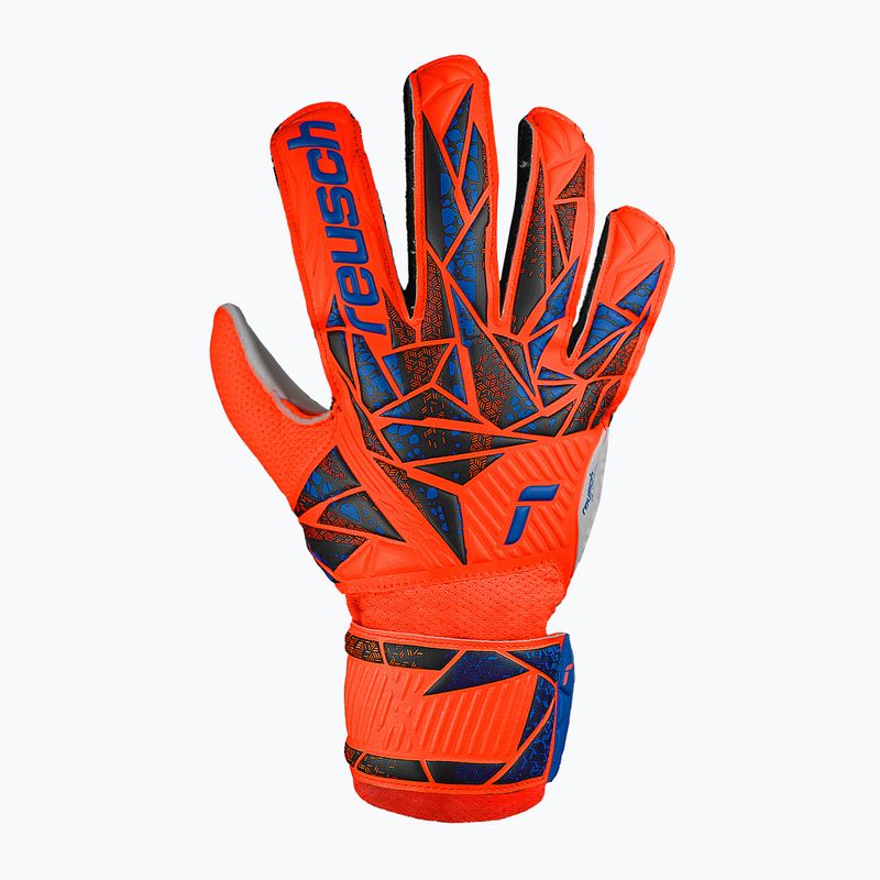 Gyerek kapuskesztyű Reusch Attrakt Solid Junior hyper orng/elec blue 2