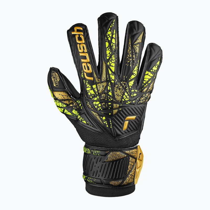 Kapuskesztyű Reusch Attrakt InUszonyity Uszonyger Support black/gold/yellow/black 2