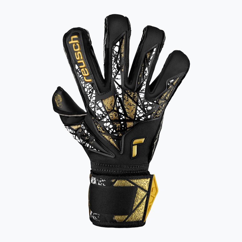 kapuskesztyű Reusch Attrakt Gold X Evolution Cut Finger Support black/gold/white/black 2