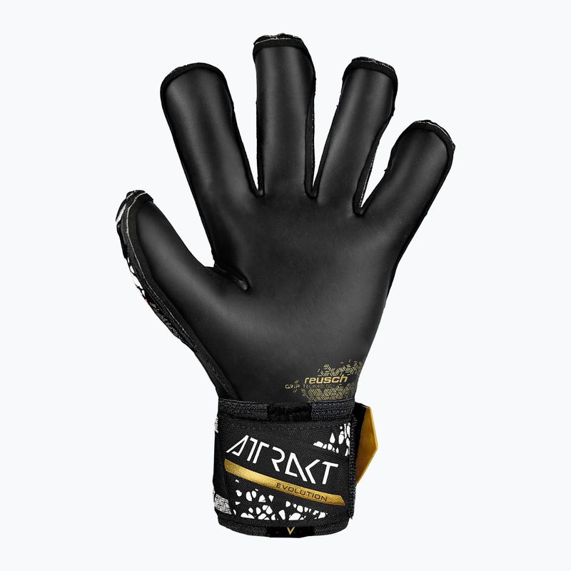kapuskesztyű Reusch Attrakt Gold X Evolution Cut Finger Support black/gold/white/black 3
