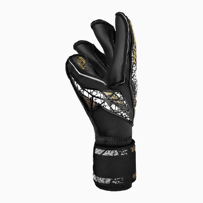 kapuskesztyű Reusch Attrakt Gold X Evolution Cut Finger Support black/gold/white/black 4