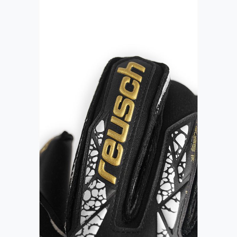kapuskesztyű Reusch Attrakt Gold X Evolution Cut Finger Support black/gold/white/black 5