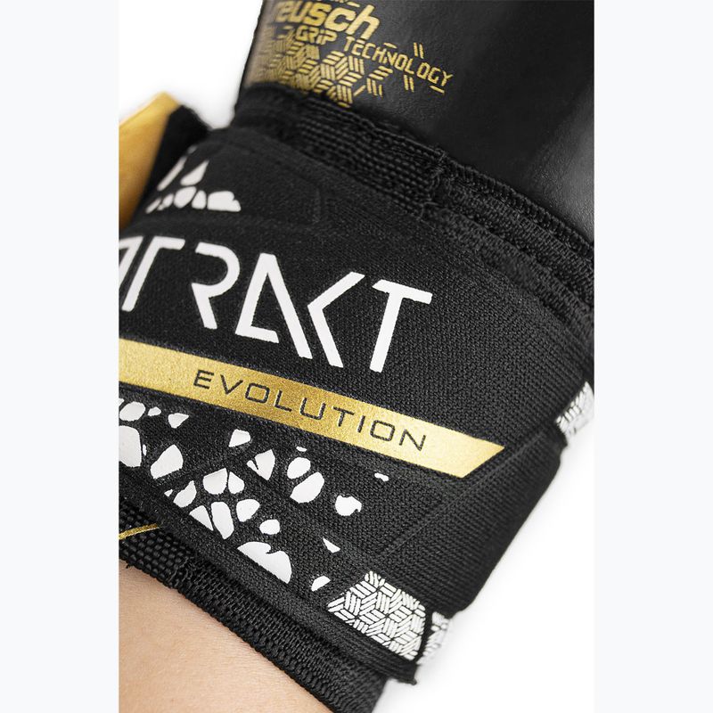 kapuskesztyű Reusch Attrakt Gold X Evolution Cut Finger Support black/gold/white/black 9