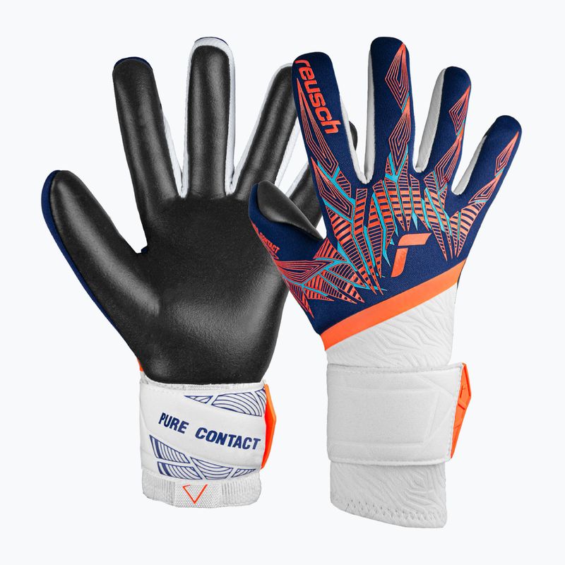 kapuskesztyű Reusch Pure Contact Gold premium blue/electric orange/black