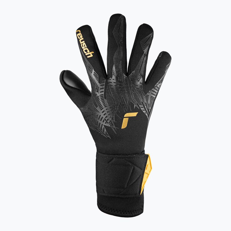 gyermek kapuskesztyű Reusch Pure Contact Infinity Junior black/gold/black 2