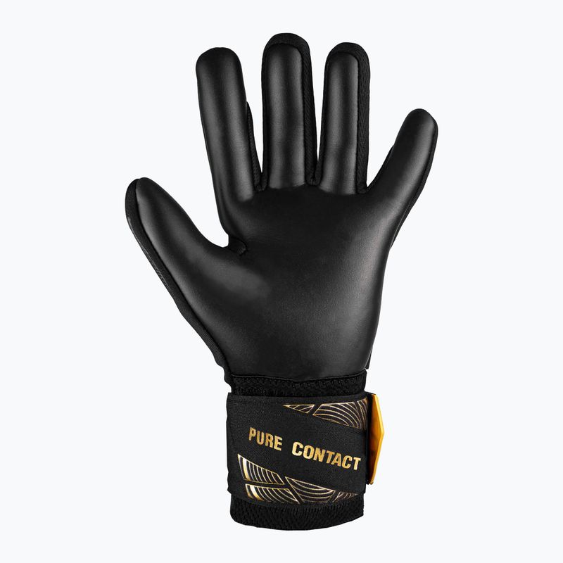 gyermek kapuskesztyű Reusch Pure Contact Infinity Junior black/gold/black 3