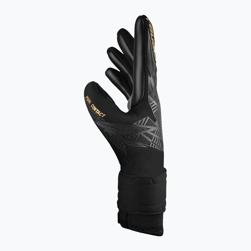 gyermek kapuskesztyű Reusch Pure Contact Infinity Junior black/gold/black 4
