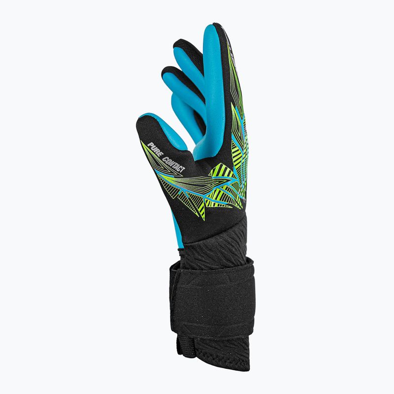 kapuskesztyű Reusch Pure Contact Aqua black/fluo lime/aqua 5
