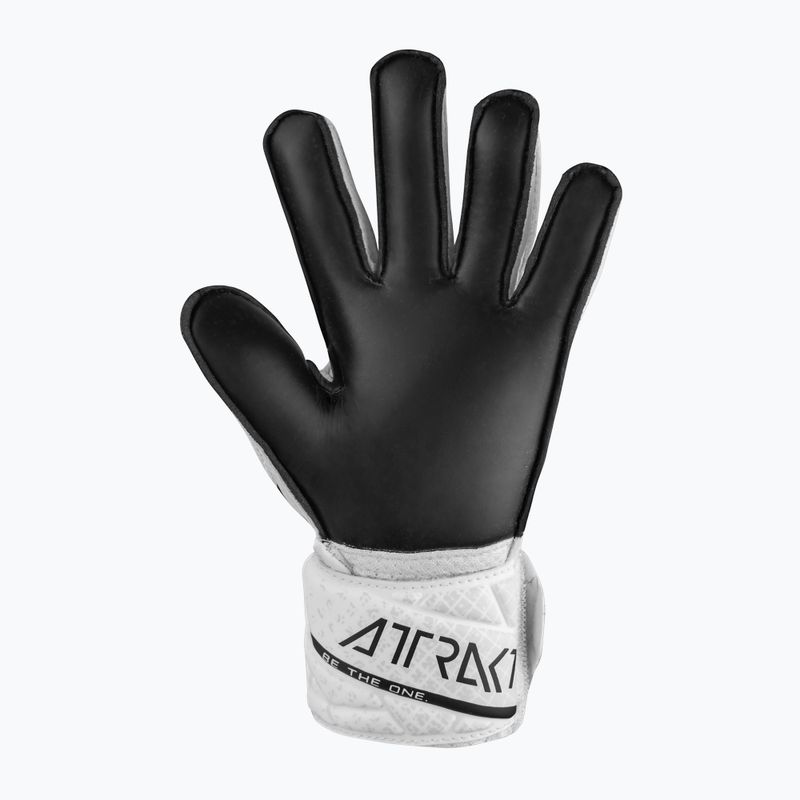 Gyermek kapuskesztyű Reusch Attrakt Solid Junior white/black 3