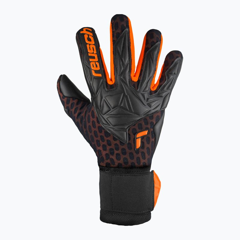 Reusch Attrakt Gold X Airvent black/shocking orange kapuskesztyű 2