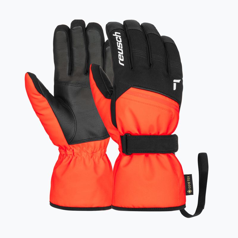Síkesztyűk Reusch Morris GORE-TEX black/fluorescent red 2