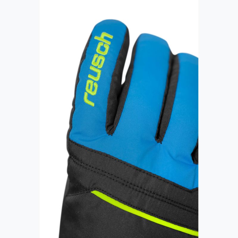 Gyerek síkesztyű Reusch Alan Junior black/brilliant blue/safety yellow 4