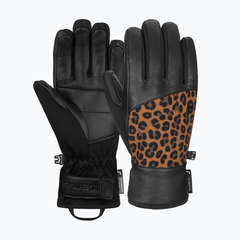 Női síkesztyűReusch Beatrix R-Tex XT black/brown leopard 6