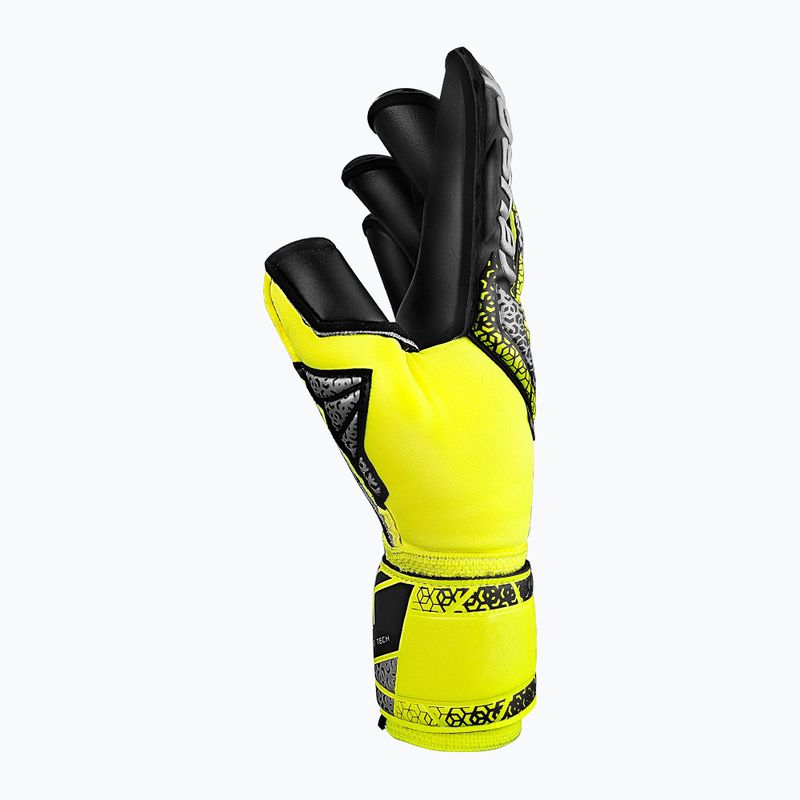 Reusch Attrakt Duo Evolution biztonsági kapus kesztyű sárga/ezüst/fekete 4