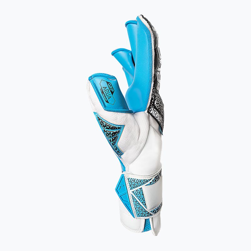 Reusch Attrakt Aqua Evolution kapuskesztyű fehér/fekete/aqua kék 3