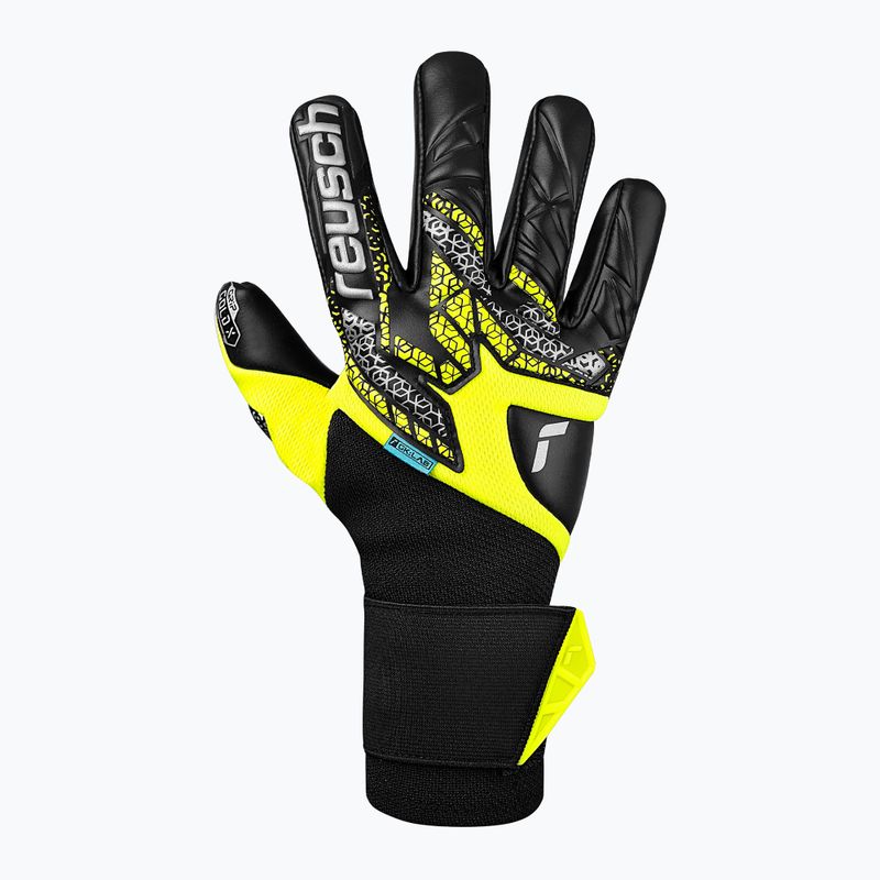 Reusch Attrakt Gold X NC Gravity biztonsági kapuskesztyű sárga/ezüst/fekete 2