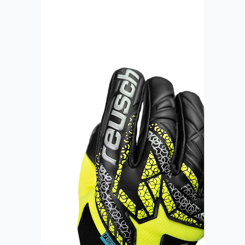 Reusch Attrakt Gold X NC Gravity biztonsági kapuskesztyű sárga/ezüst/fekete 5