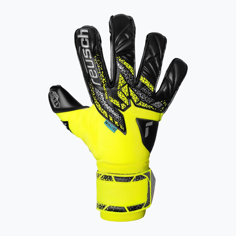 Reusch Attrakt Gold X Evolution biztonsági kapus kesztyű sárga/ezüst/fekete 2
