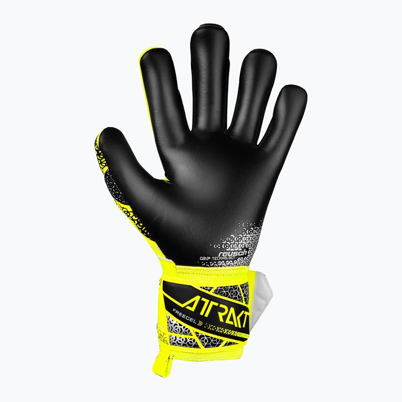 Reusch Attrakt Freegel Silver biztonsági kapus kesztyű sárga/ezüst/fekete 3