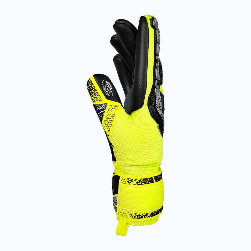 Reusch Attrakt Freegel Silver biztonsági kapus kesztyű sárga/ezüst/fekete 4