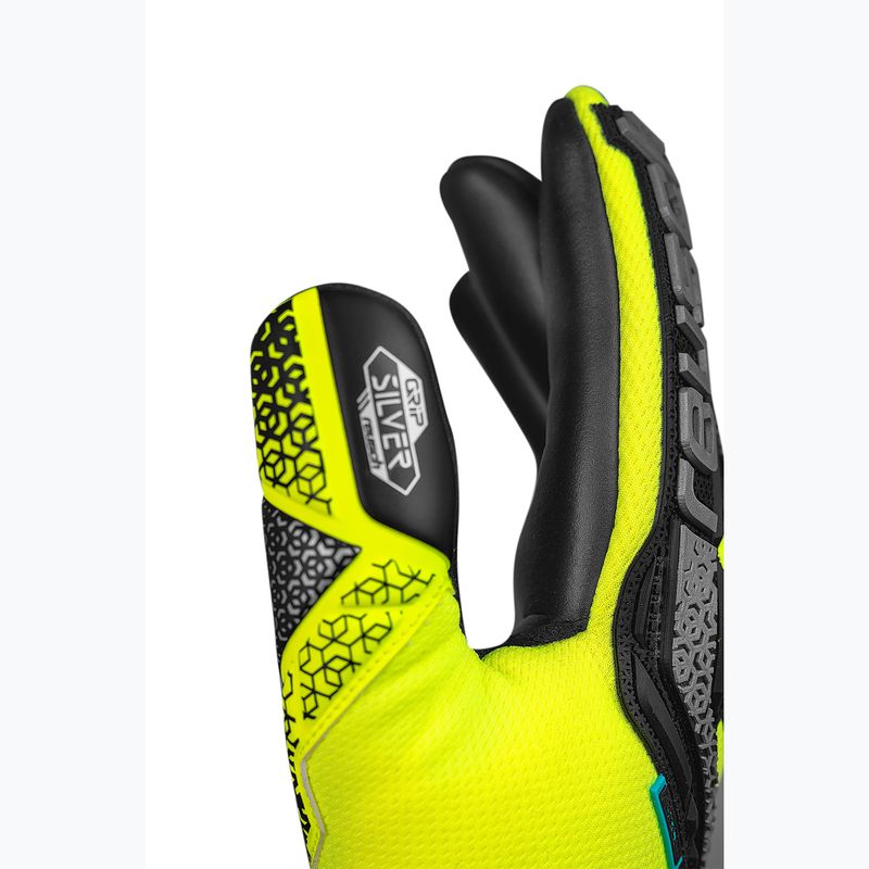 Reusch Attrakt Freegel Silver biztonsági kapus kesztyű sárga/ezüst/fekete 6