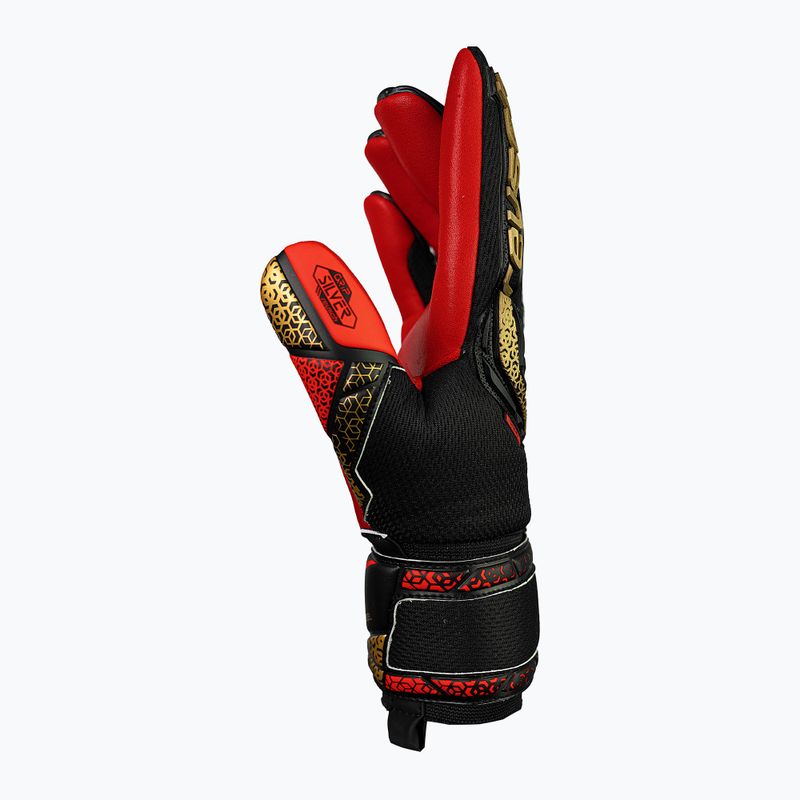 Reusch Attrakt Freegel Silver fekete/arany/tüzes piros kapuskesztyű 4