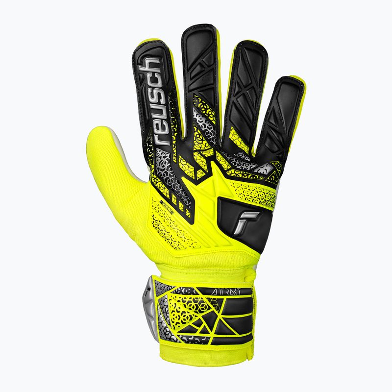 Reusch Attrakt Starter Solid biztonsági sárga/ezüst kapus kesztyű 2