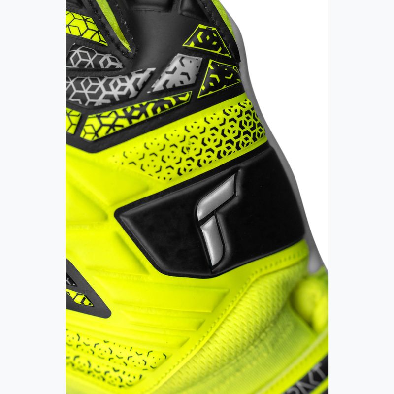 Reusch Attrakt Starter Solid biztonsági sárga/ezüst kapus kesztyű 5