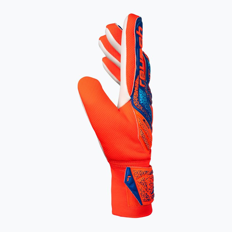 Reusch Attrakt Starter Solid sokkoló narancssárga/kék kapuskesztyű 4