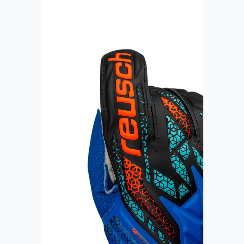 Reusch Attrakt Solid elektromos kék/sokkoló narancssárga kapuskesztyű 5