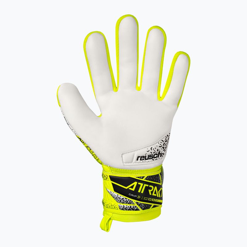 Reusch Attrakt Grip biztonsági sárga/ezüst kapuskesztyű 3