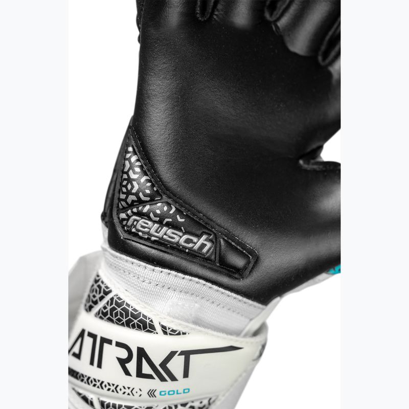 Reusch Attrakt Gold NC Junior fehér/ezüst/fekete gyermek kapuskesztyű 5