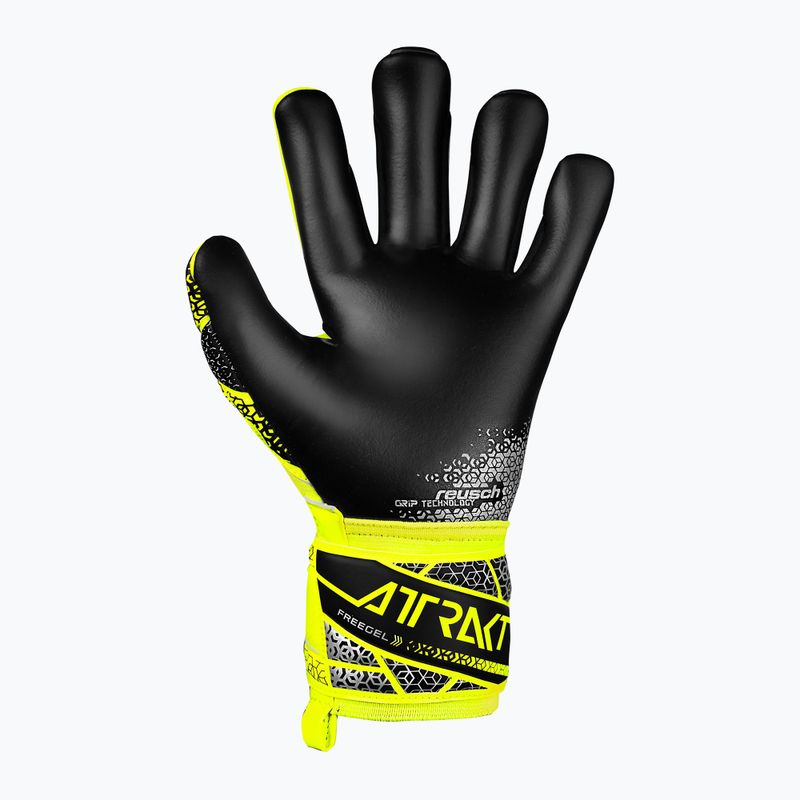 Reusch Attrakt Freegel Silver Junior biztonsági sárga/ezüst/fekete gyermek kapuskesztyű 3