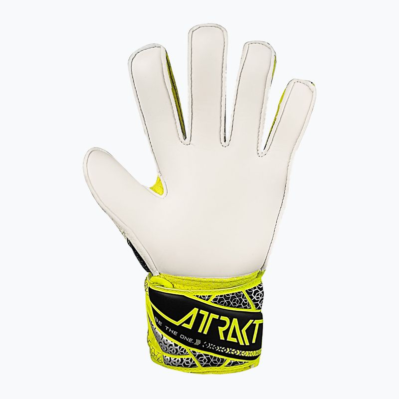 Reusch Attrakt Solid Junior biztonsági sárga/ezüst gyermek kapus kesztyű 3