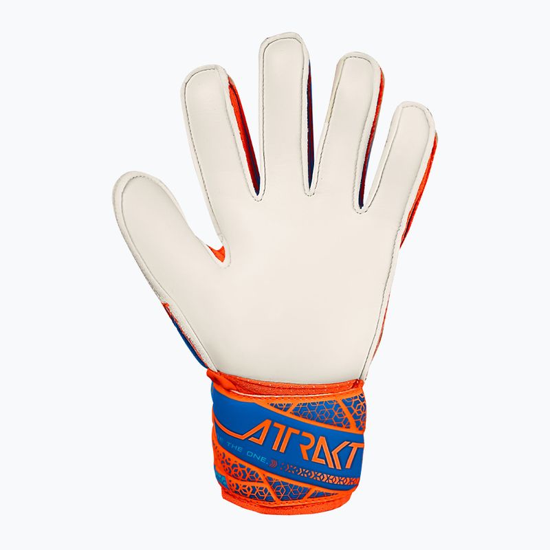 Reusch Attrakt Solid Junior sokkoló narancs/kék gyermek kapuskesztyű 3