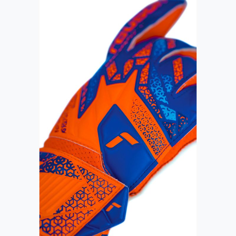 Reusch Attrakt Solid Junior sokkoló narancs/kék gyermek kapuskesztyű 6