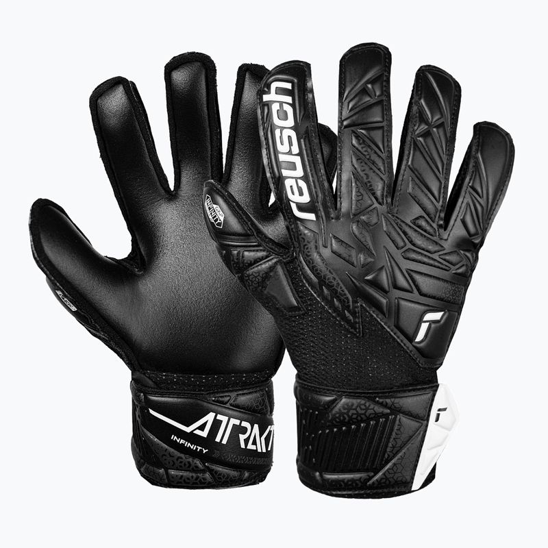 Reusch Attrakt Infinity Junior gyermek kapuskesztyű fekete