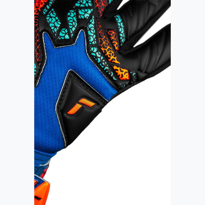 Reusch Attrakt Infinity NC Junior elektromos kék/sokkoló narancs/fekete kapuskesztyű 6