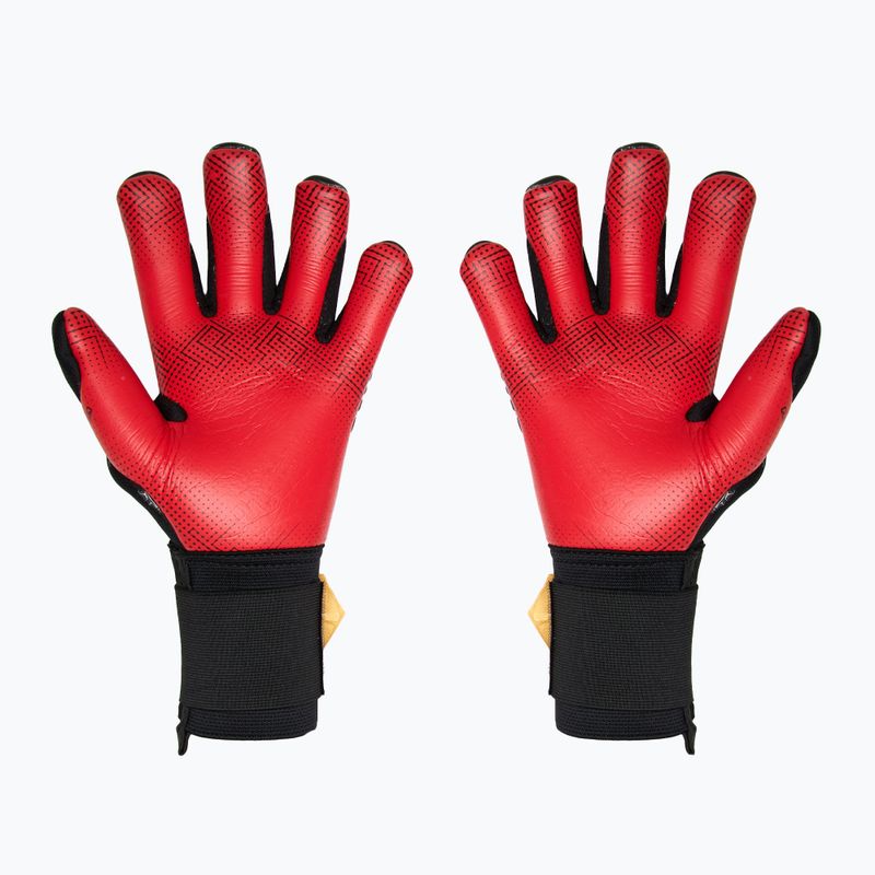 Reusch Attrakt Gold X GluePrint kapuskesztyű fekete/arany/tűzpiros 3