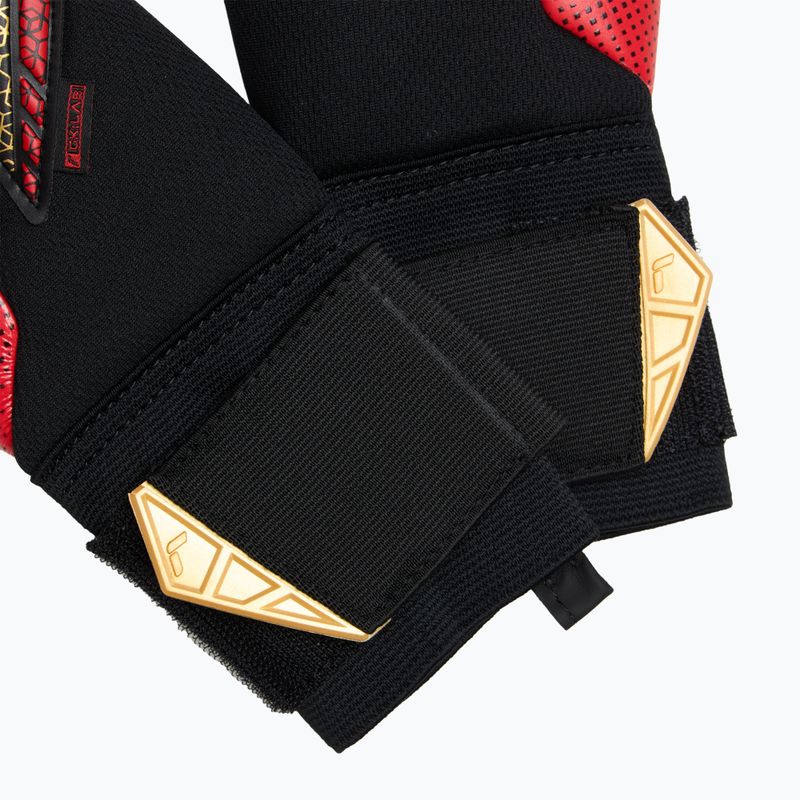 Reusch Attrakt Gold X GluePrint kapuskesztyű fekete/arany/tűzpiros 5