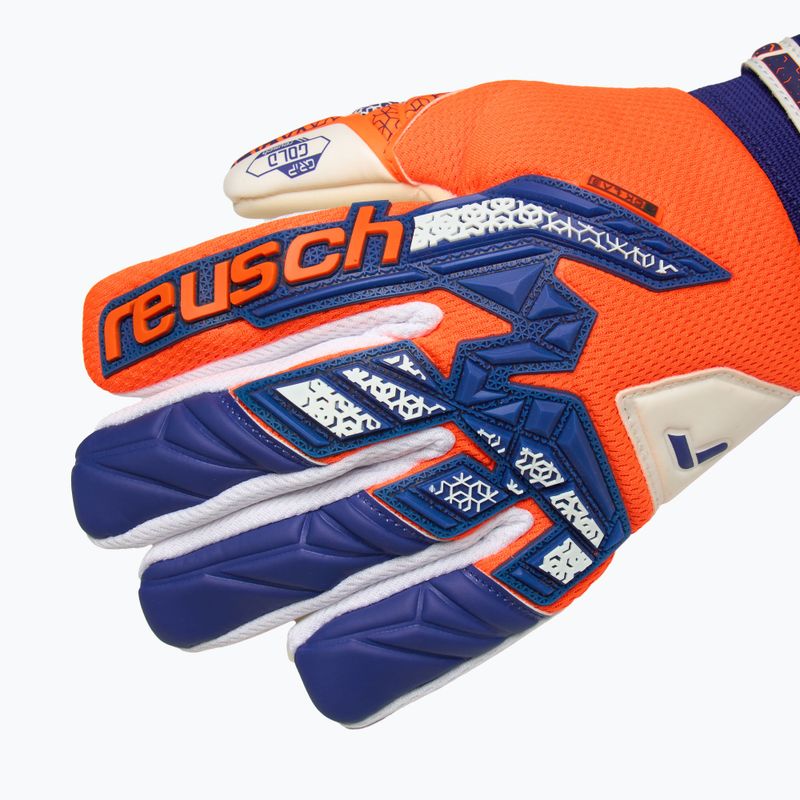 Reusch Attrakt Freegel Gold NC Junior narancssárga/kék gyermek kapuskesztyű 6