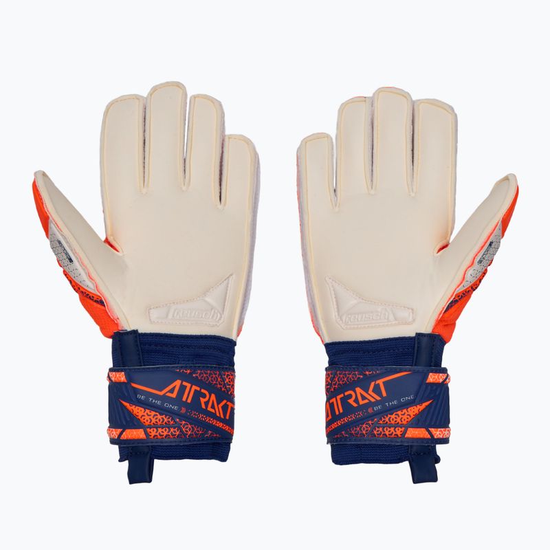 Reusch Attrakt Silver Junior kapuskesztyű sokkoló narancs/energia kék 3