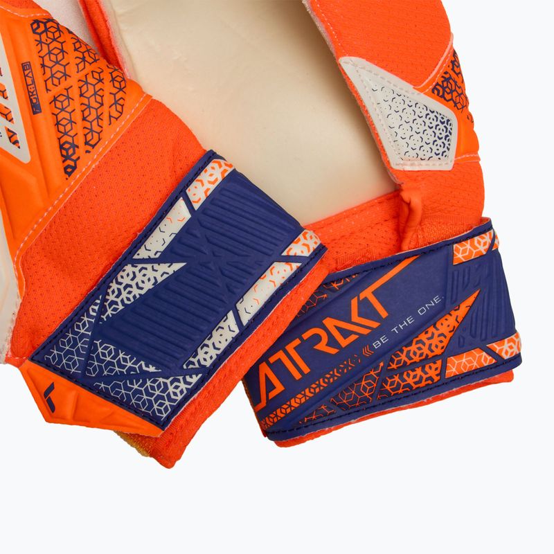 Reusch Attrakt Solid Junior sokkoló narancssárga/energia kék gyermek kapuskesztyű 5