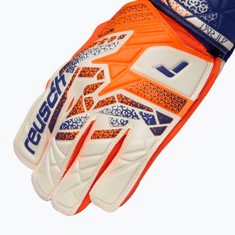 Reusch Attrakt Starter Solid Junior sokkoló narancssárga/energia kék gyermek kapuskesztyű 4