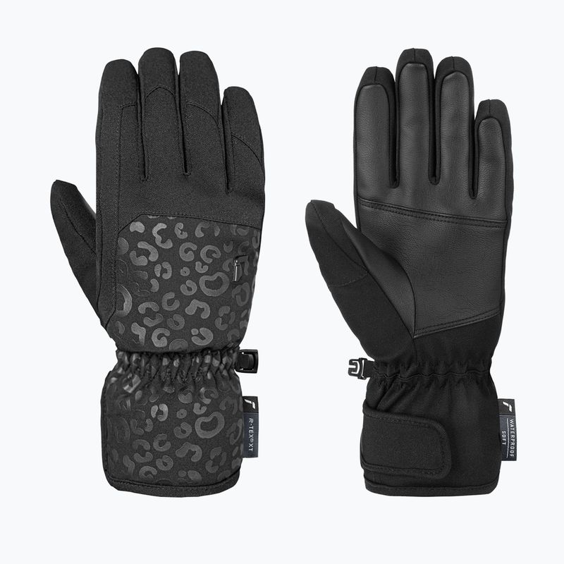 Női síkesztyű Reusch Keira R-Tex XT black/black leopard