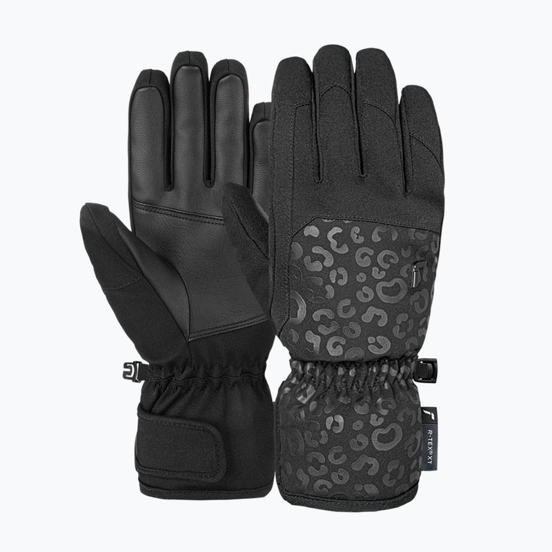 Női síkesztyű Reusch Keira R-Tex XT black/black leopard 2