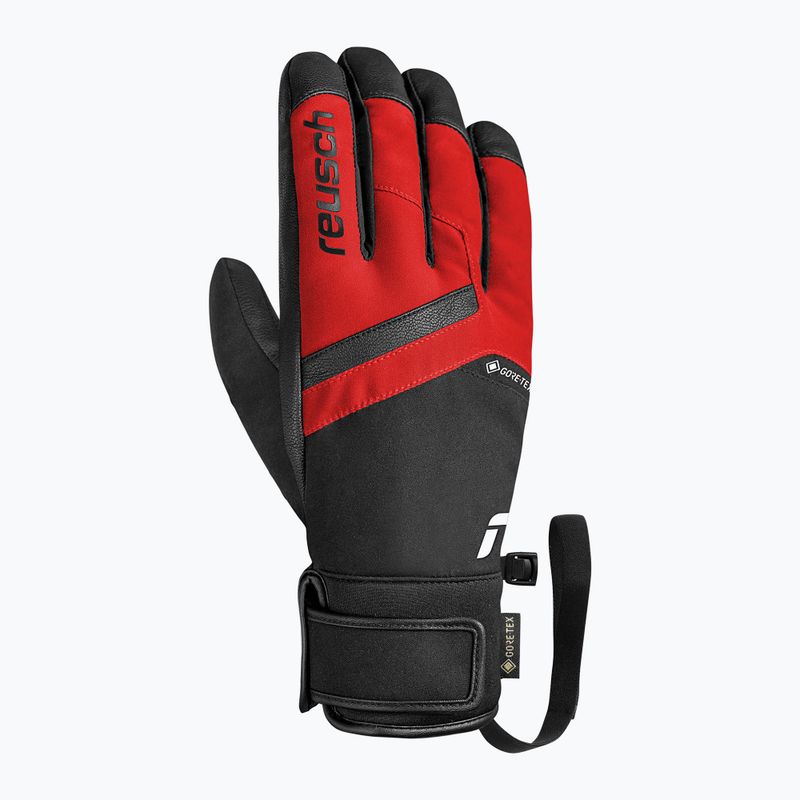 Férfi síkesztyű Reusch Booster Gore-Tex black/tango red 3