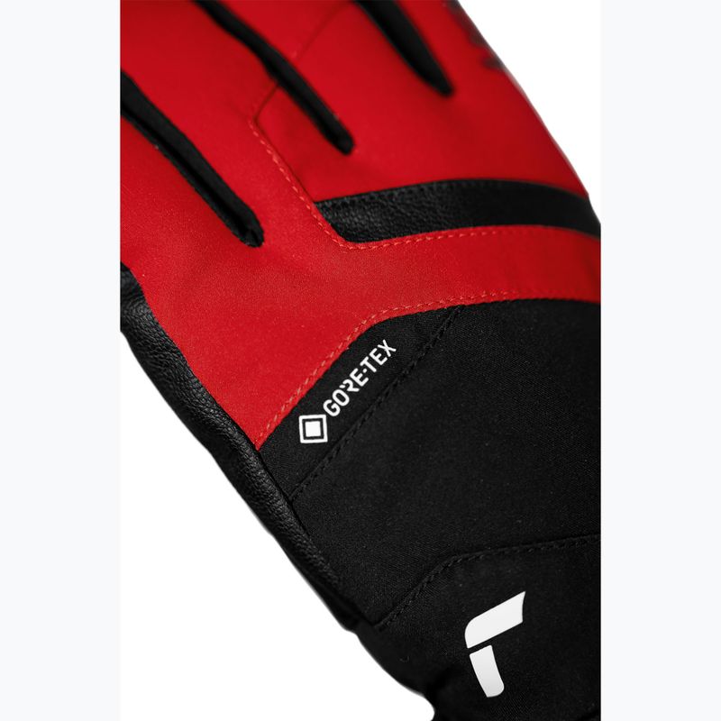 Férfi síkesztyű Reusch Booster Gore-Tex black/tango red 6
