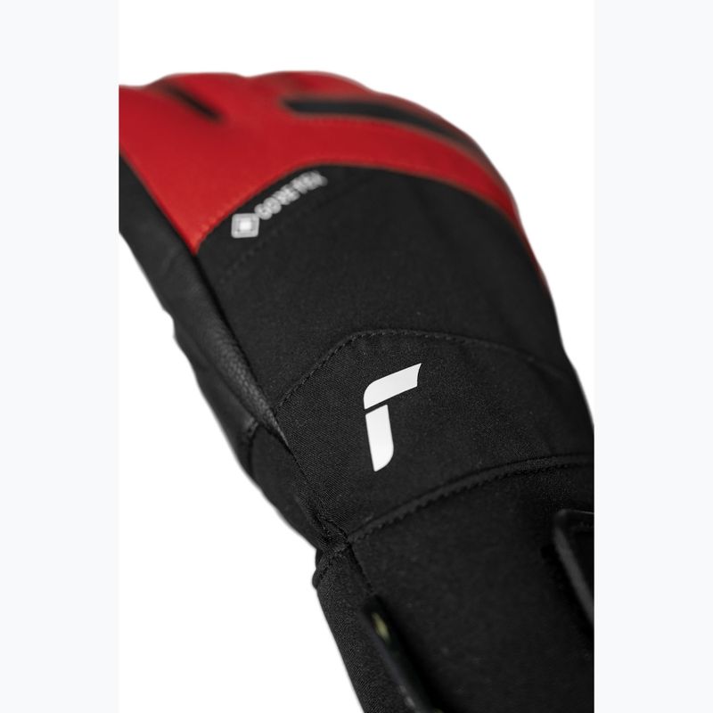 Férfi síkesztyű Reusch Booster Gore-Tex black/tango red 7
