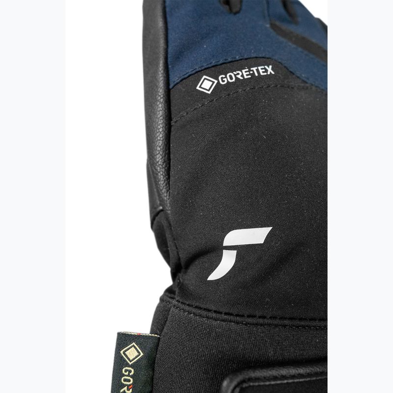 Férfi síkesztyűk Reusch Booster Gore-Tex black/dress blue 7